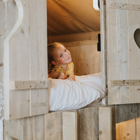 Luxe Tent Gold Village : Bedstede voor de kinderen