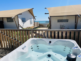 Luxe Tent Diamond Beach : Vanuit de spa zeezicht