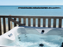 Luxe Tent Diamond Seaview : In de spa zitten met zeezicht