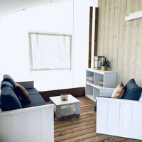 Luxe Tent Gold Seaview : Binnen lounge set 