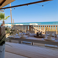 Luxe Tent Silver Seaview : Uitzicht op zee vanaf de veranda 