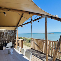 Luxe Tent Gold Seaview : Uitzicht vanaf de veranda