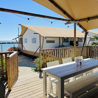 Luxe Tent Silver Beach : Uitzicht op zee