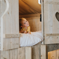 Luxe Tent Gold Seaview : Bedstede voor de kinderen