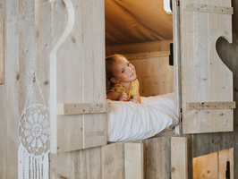 Luxe Tent Gold Seaview : Bedstede voor de kinderen