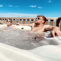Luxe Tent Gold Seaview : Genieten in de spa op de veranda