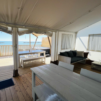 Luxe Tent Gold Seaview : Binnenaanzicht 